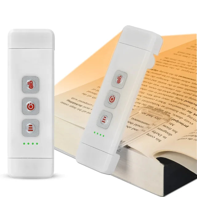 Maliben | Clip-On Book Light, Usb Rechargeable Reading Light With Timer, Portable Led Bookmark Light For Bedside & Desk