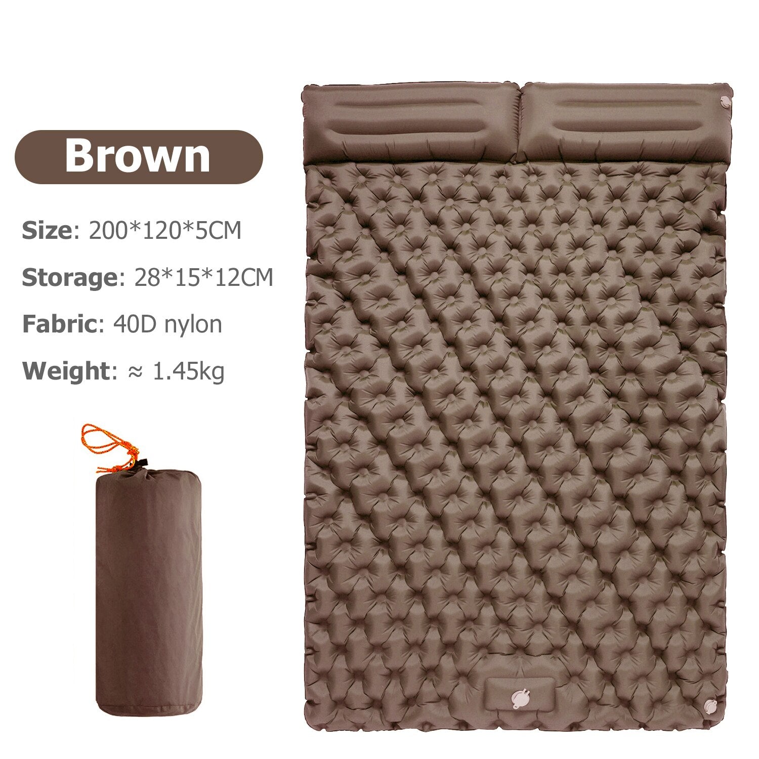 Maliben | Portable Inflatable Built-In Pillow Nature Nest Camping Bed