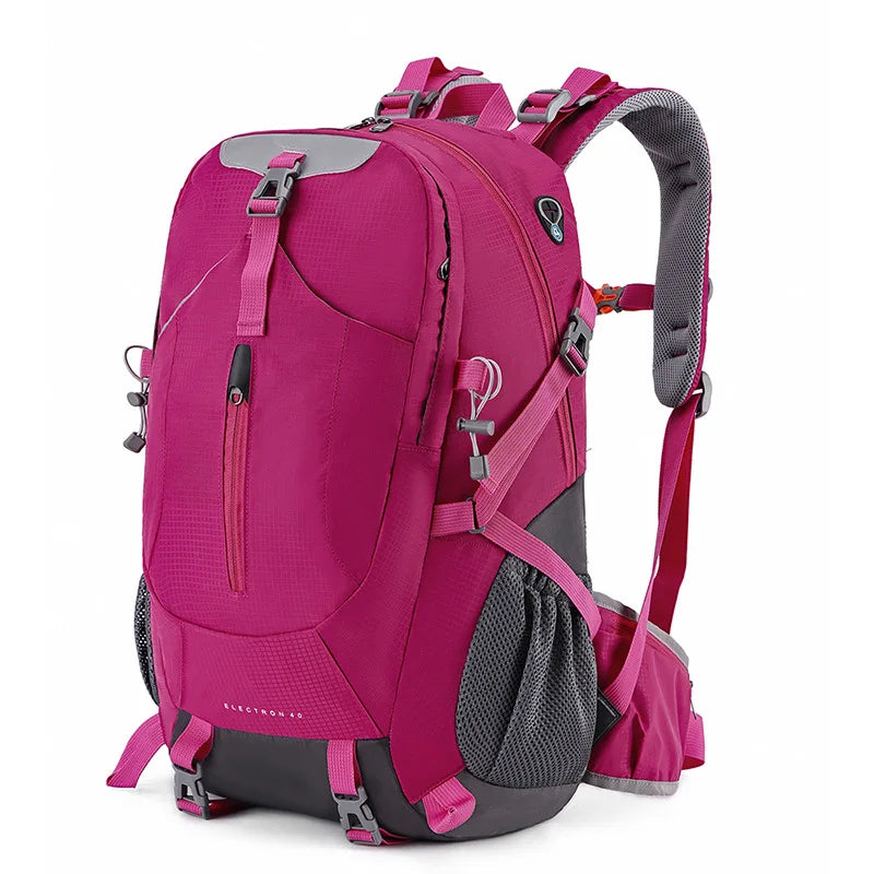 Maliben | Travel Backpack Trekvault 40 | 40 L Outdoor Backpack With Rain Cover | For Hiking, Traveling & Everyday Use | 31 × 20 × 52 Cm