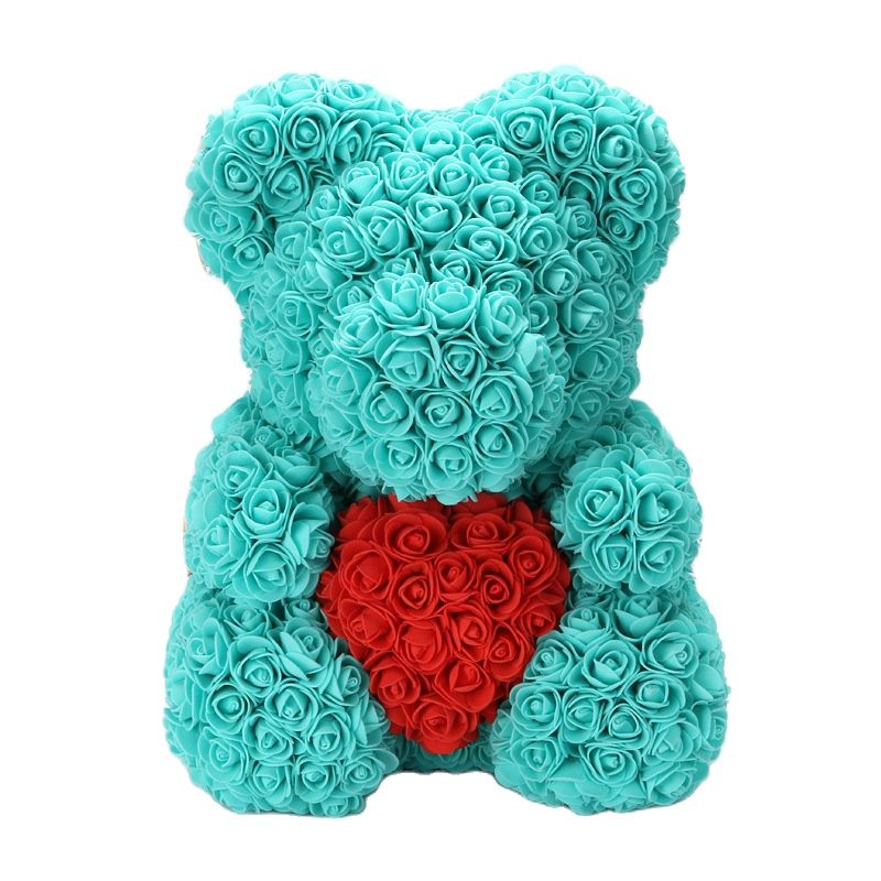 Maliben | Artificial Rose Flowers Teddy Bear