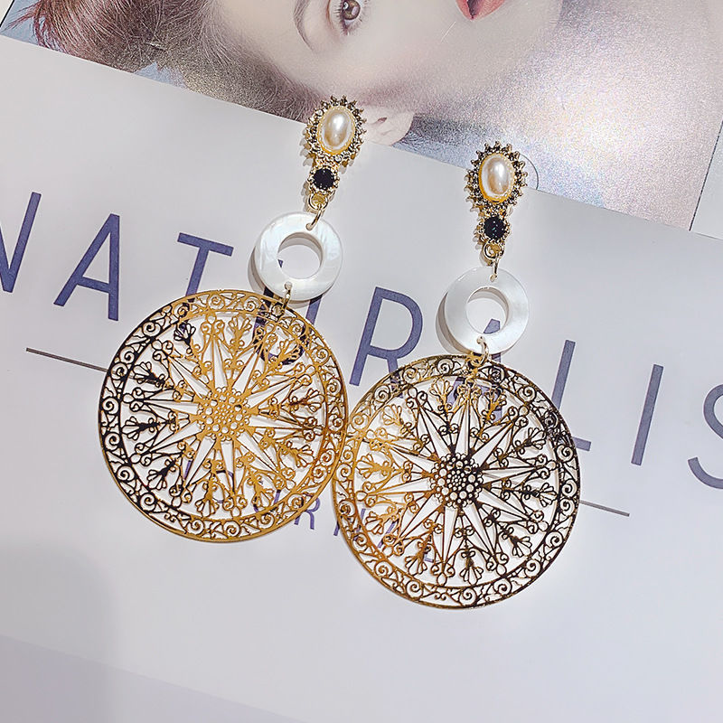 Maliben | Elegant Flower Long Chain Earrings
