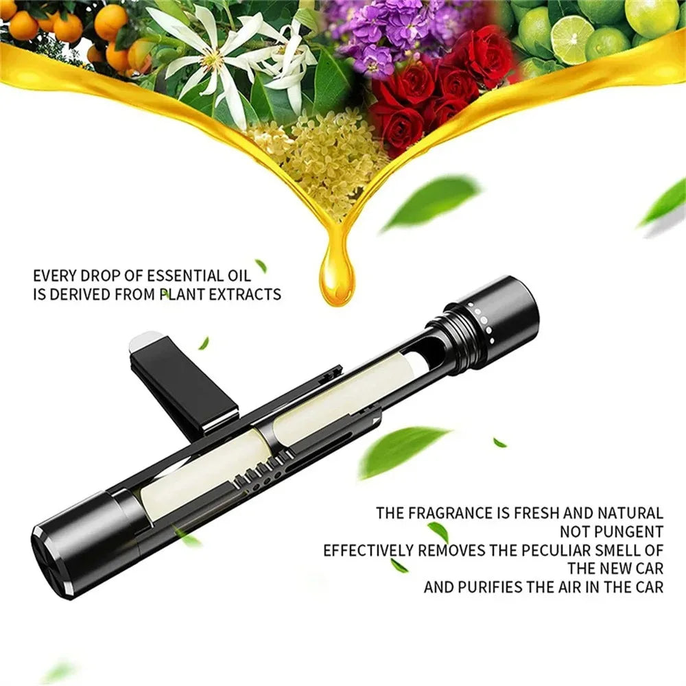 Maliben | Aromova Car Fragrance Clip | Long-Lasting Natural Scent With Essential Oils | Adjustable Vent Clip | No Leakage | For Car & Room Air