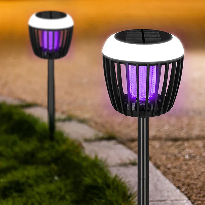 Maliben | Solguardia Solar Insect Lamp | Intelligent Light Control | Anti-Mosquito With Uv Light & High Voltage Net | For Garden & Camping