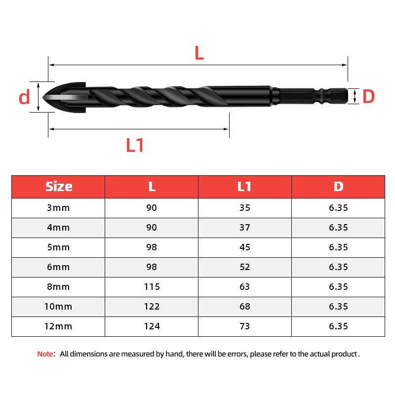 Maliben | Heavy-Duty Mega Ultimate Cross Hex Drill Bit Set