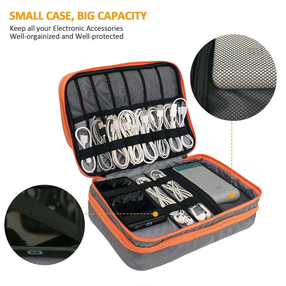 Maliben Technivo LayerPro Electronics Organizer — 3-Layer Cable Bag