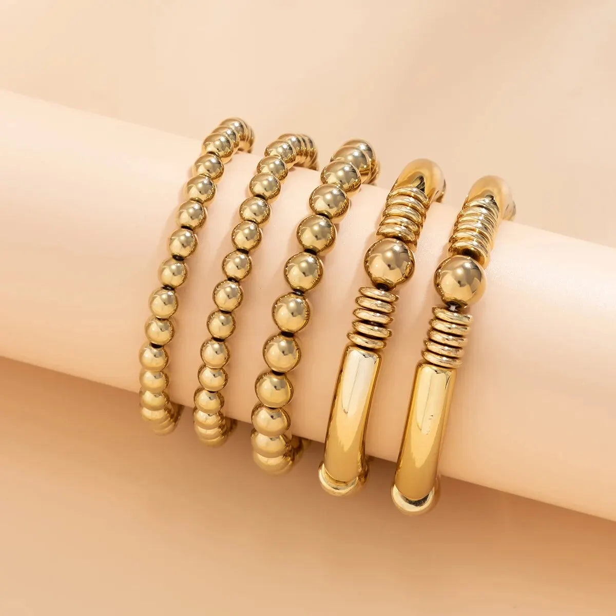 Maliben | 5pc Beaded Bracelet Stack Set