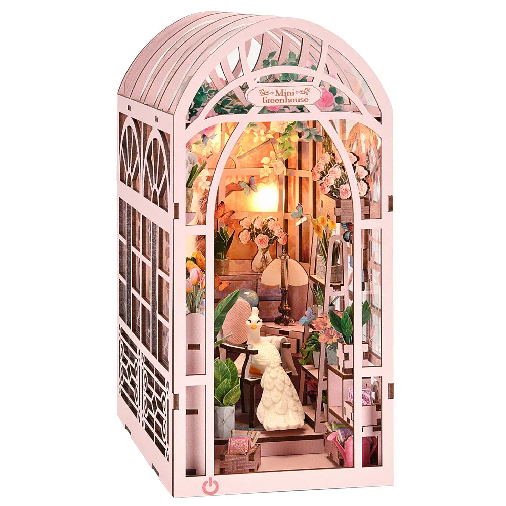 Maliben | Solecaffè Diy Book Nook | Miniature Coffee House 3d Wood Kit | With Led Lighting | Creative Bookshelf Diorama & Gift Idea