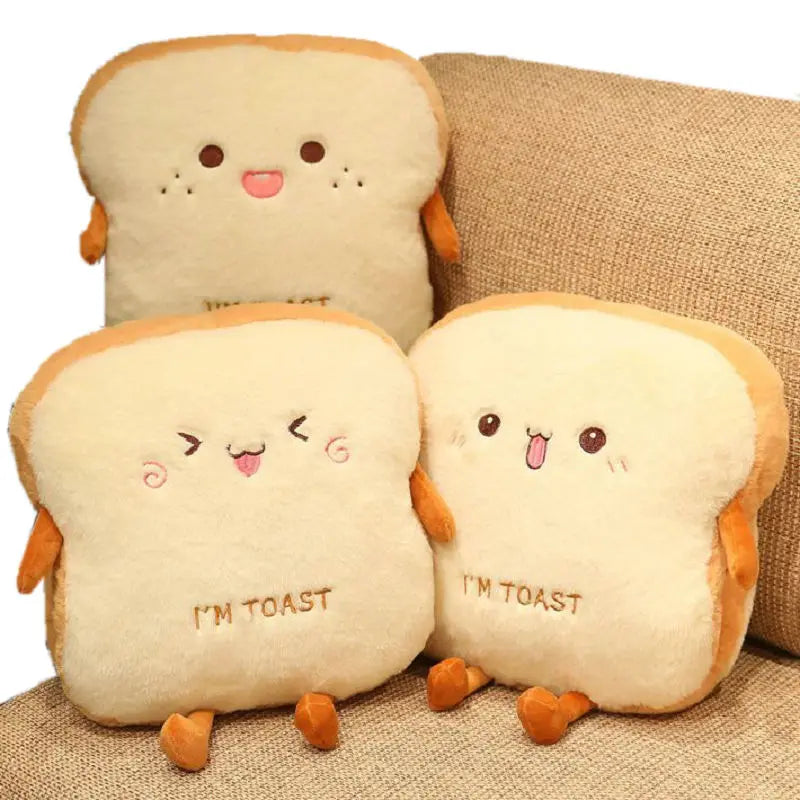 Maliben | Plush Toast Bread Ultra Soft Hand Warmer Pillow