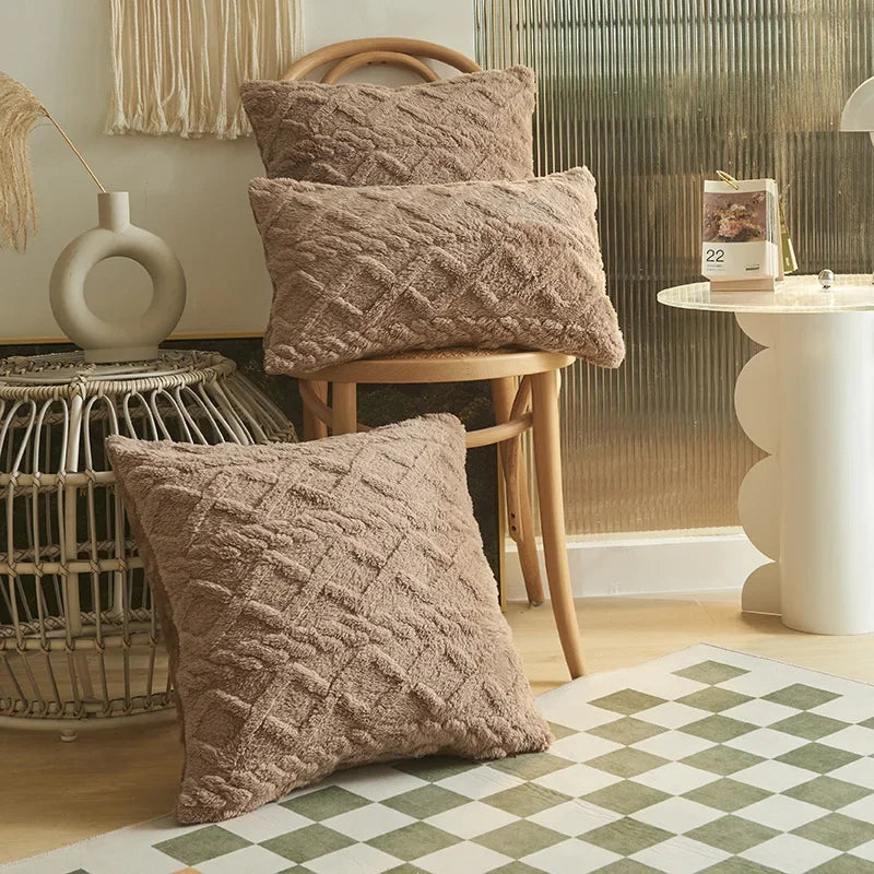 Maliben | Silkaura Decor Cushion Cover - Luxury Comfort With Geometric Jacquard