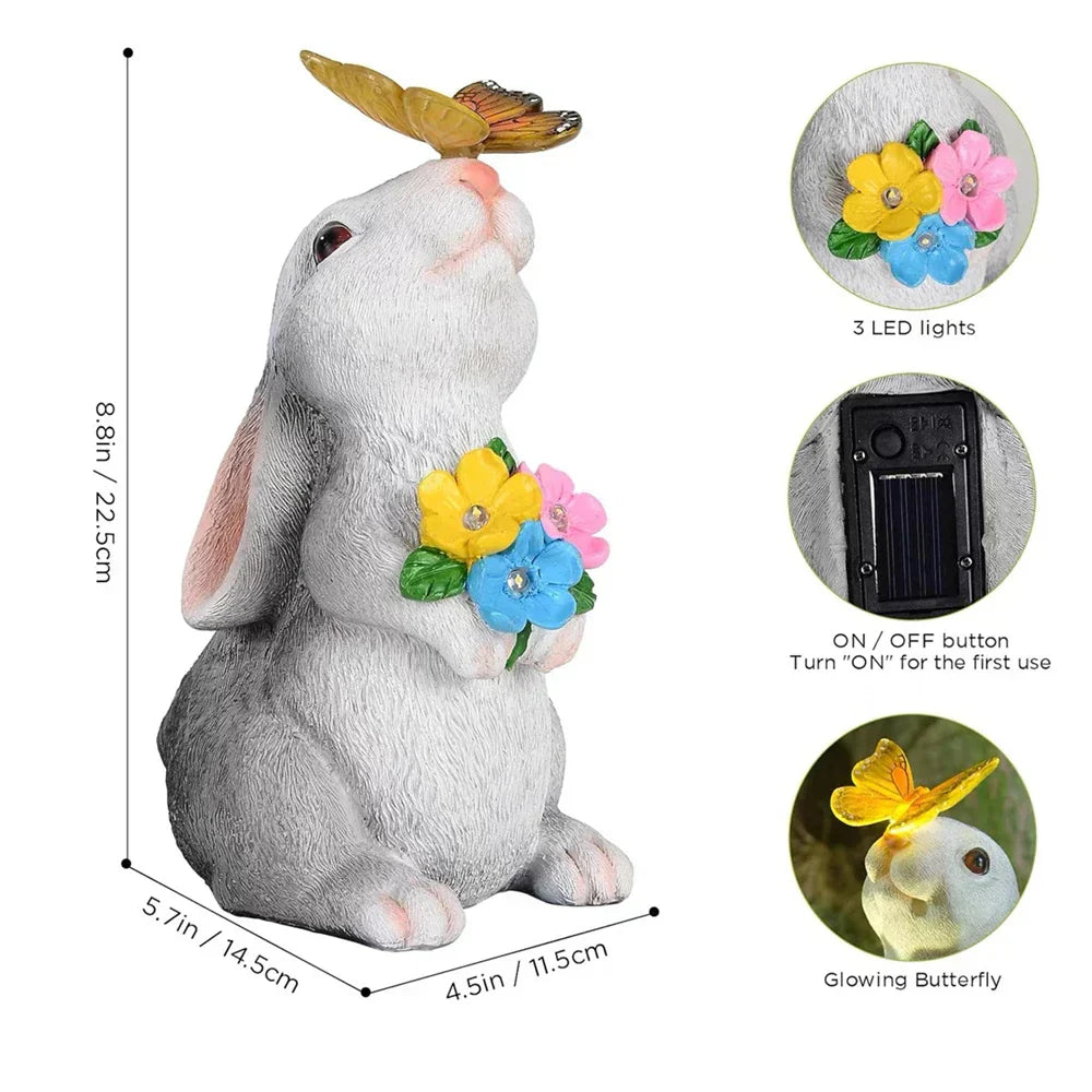 Maliben | Butterfly And Flower Bunny Garden Light