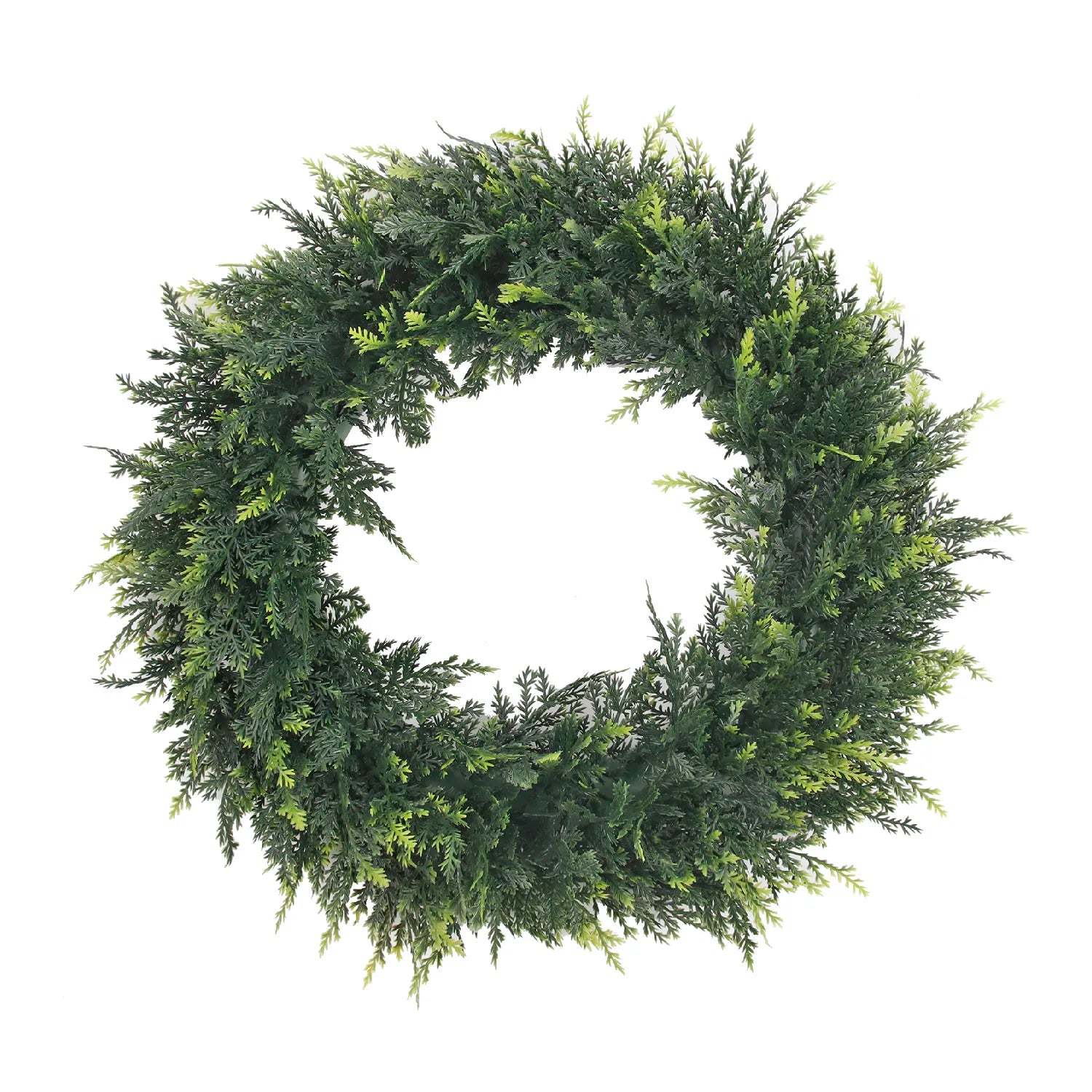 Maliben | Verdania | Artificial Cedar Wreath | Evergreen | 30 Cm Ø | Low Maintenance Decor For Home & Garden