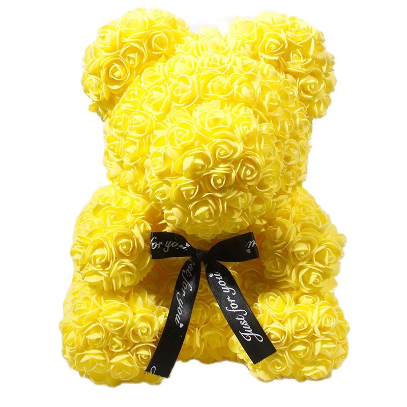 Maliben | Artificial Rose Flowers Teddy Bear