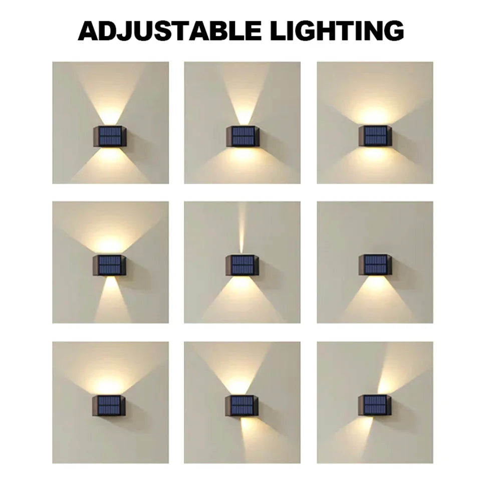 Maliben | Solar Wall Light Solarabeam Flex | Warm White | Ip65 Waterproof | Adjustable Light Angle