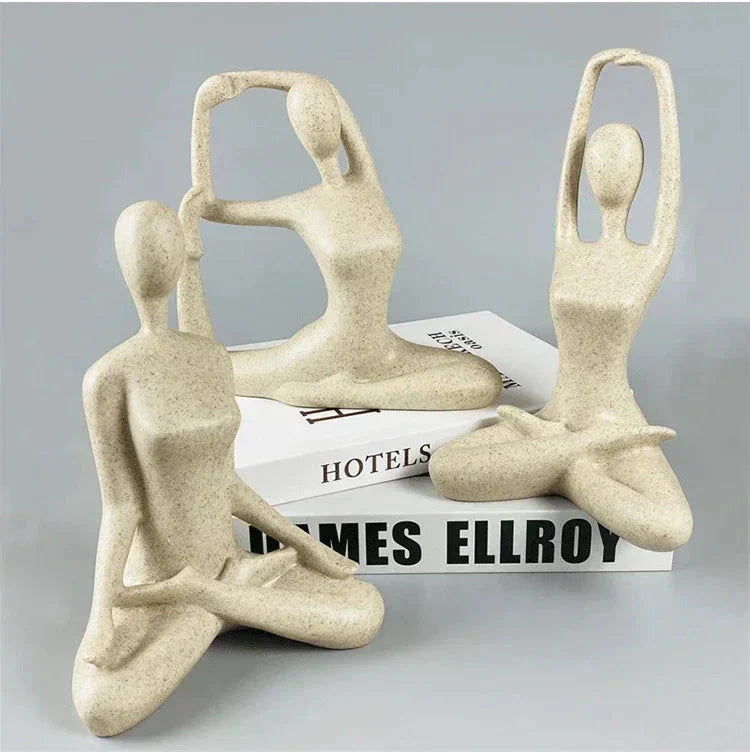 Maliben | Zenjoy Woman In Yoga Statue – Modern Indoor Decoration Made Of Resin