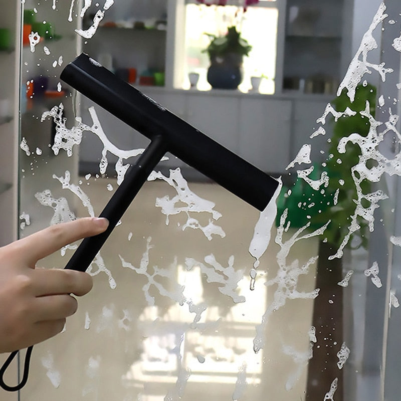 Maliben | Shower Squeegee With Hanging Hook | Black | Convenient For The Shower