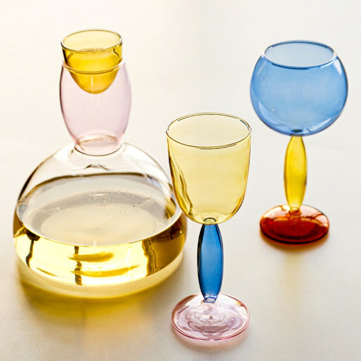 Maliben | Borosilicate 3-Color Glassware - Wine Glass