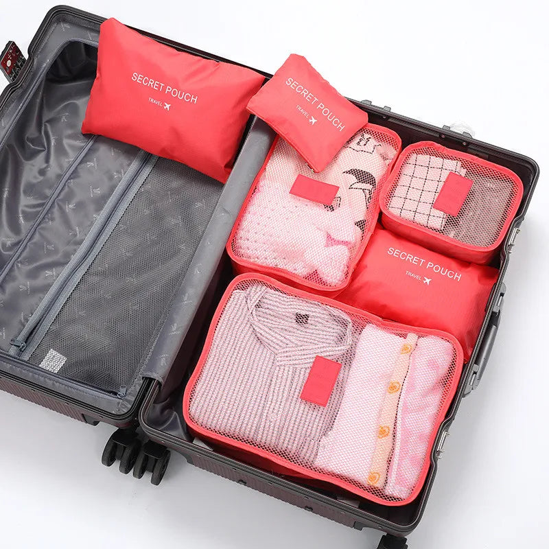 Maliben | Travoro Packing Cube Set | 6-Piece | Waterproof & Extra Volume | Suitcase Organizer For Men