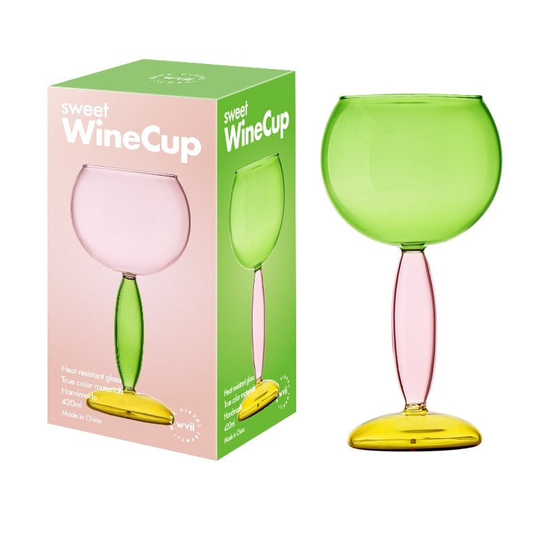 Maliben | Borosilicate 3-Color Glassware - Wine Glass