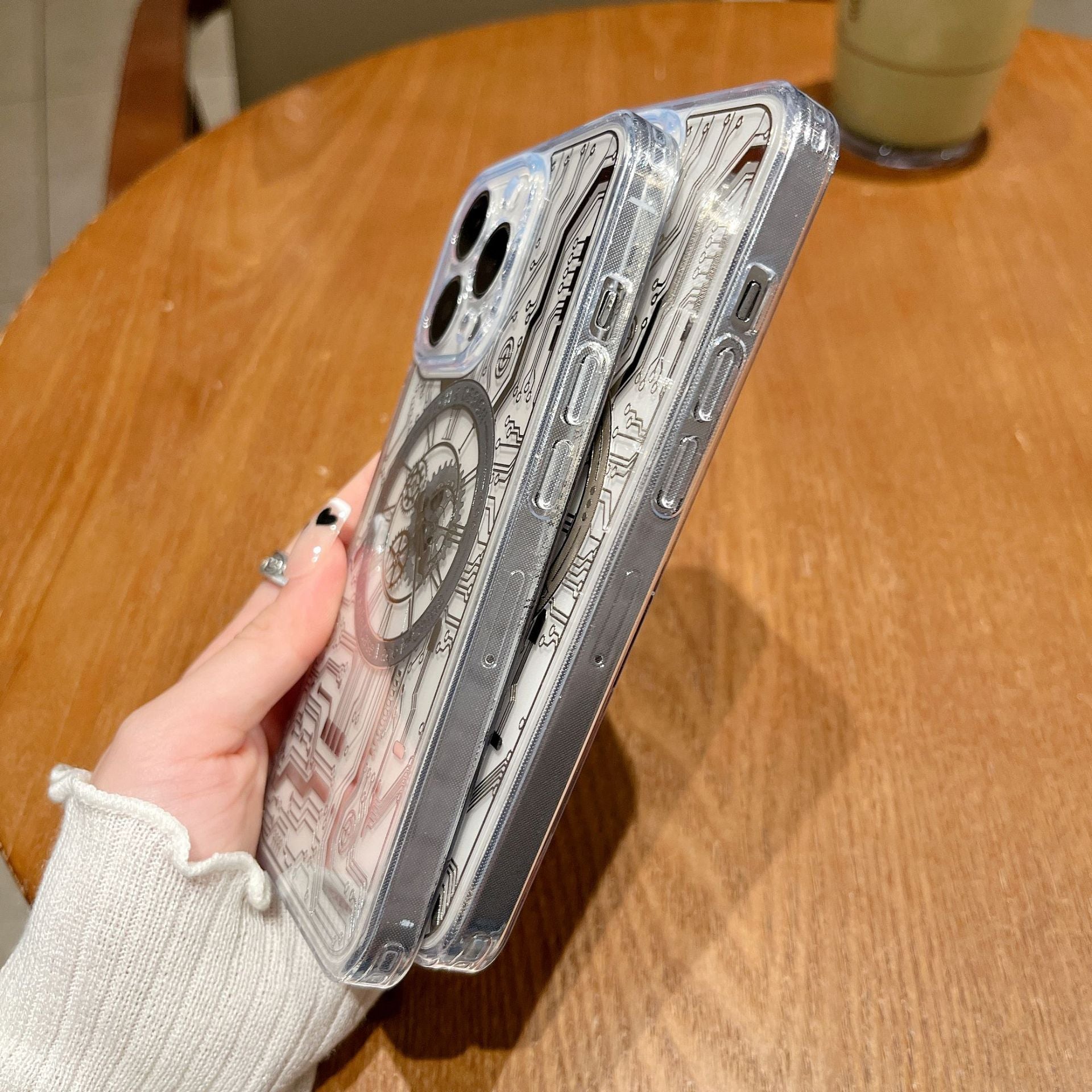 Maliben | Transparent Mechanical Clock Magsafe Iphone Case