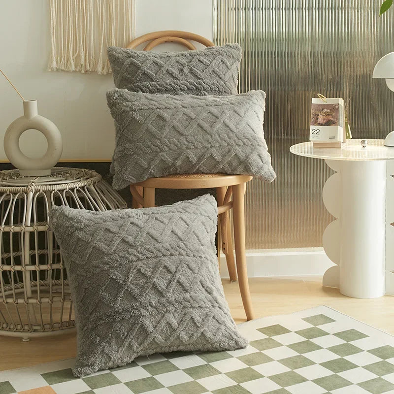 Maliben | Silkaura Decor Cushion Cover - Luxury Comfort With Geometric Jacquard