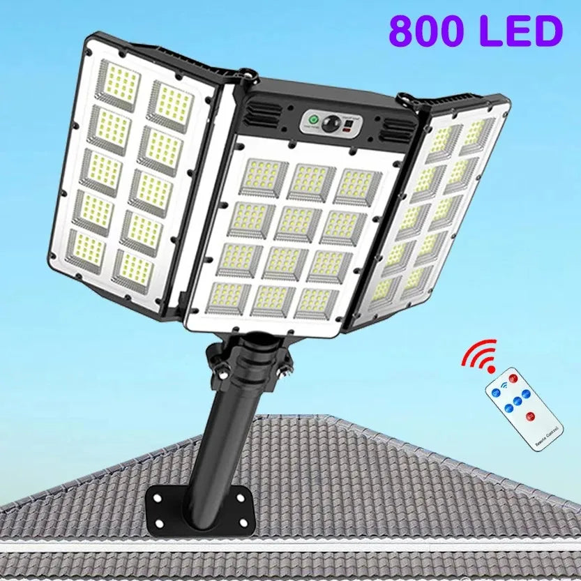 Maliben | Solar Wall Light Lumiseca | 800 Leds Super Bright | With Motion Sensor | 3 Lighting Modes | Waterproof For Garden & Outdoor