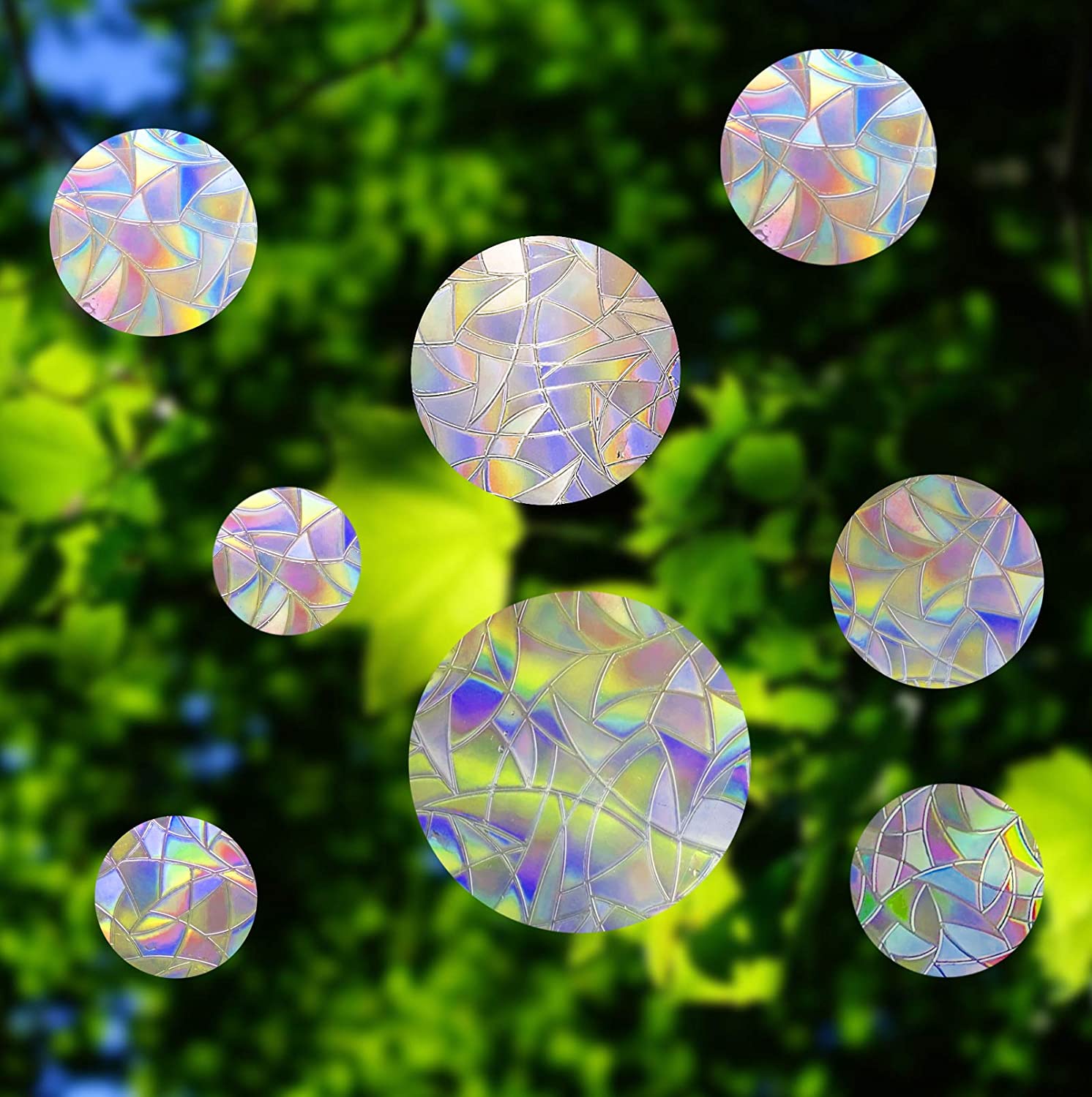 Maliben LumiSuncatch Sun Catcher Window Stickers — Rainbow Decals