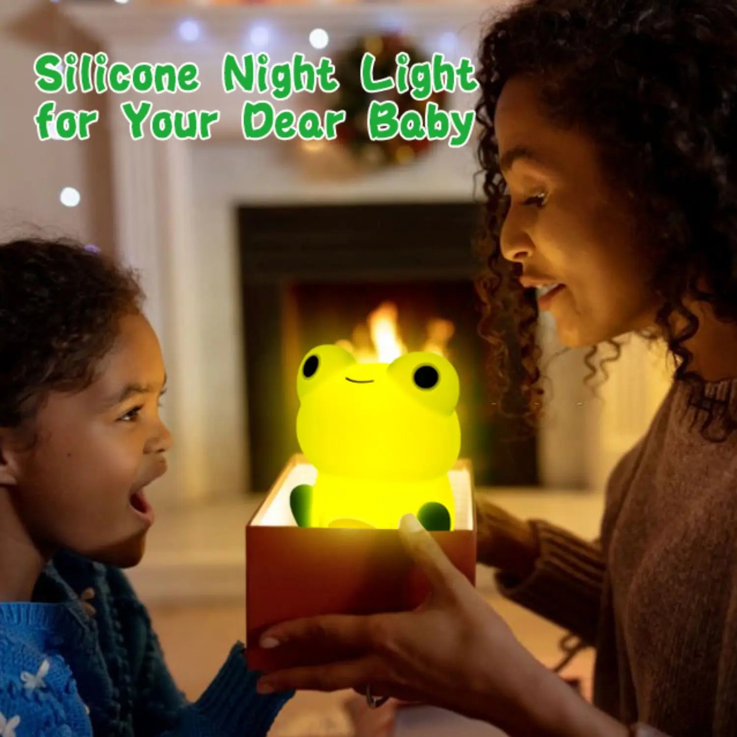 Maliben | Lumofrosch Kids Night Light Frog | Soft Silicone | Color Changing & Timer | Rechargeable