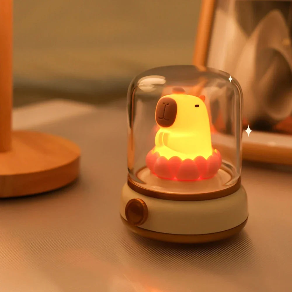 Maliben | Lumiflame Led Night Light | Retro Oil Design | Usb Rechargeable | Warm Mood Light