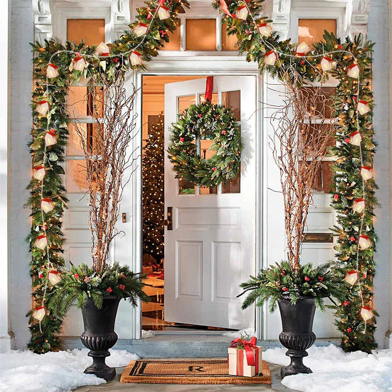 Maliben | Enchanting Wooden Led House Light Strip – Create Magic And Warmth This Christmas