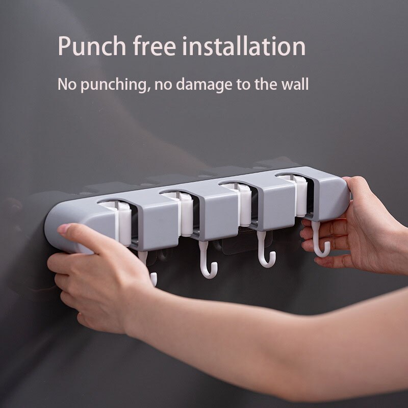 Maliben | Ultra Clean Wall-Mounted Mop Storage Hook