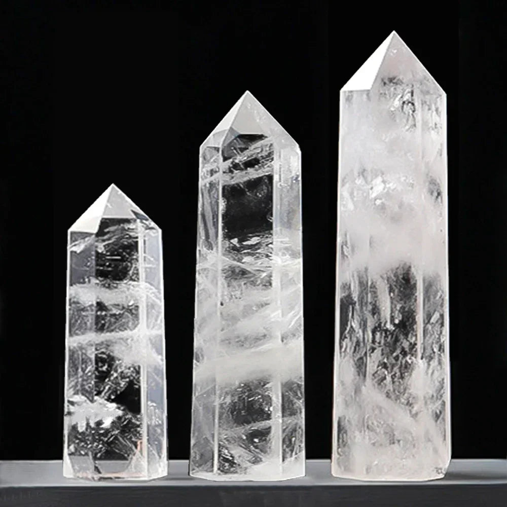 Maliben | Crystal Obelisk Elaria | Natural Stone Healing Stone | For Meditation & Reiki | 4–8 Cm