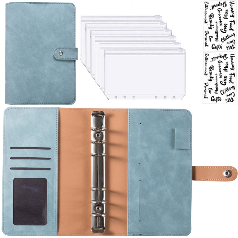 Maliben | Financial Planner Leather Multi Pocket Bill Organizer Notebook