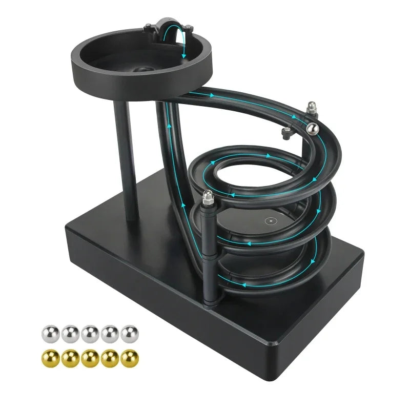 Maliben | Wooden Perpetual Spiral Motion Kinetic Ball Roller Science Toy