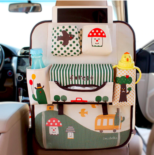 Maliben | Car Seat Organizer For Kids | Keep Your Car Neat And Organized During Road Trips