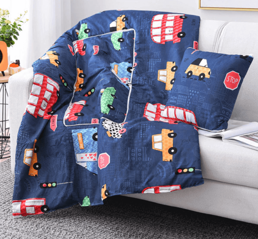 Maliben | 2In1 Colorful Cartoon Pillow Blanket