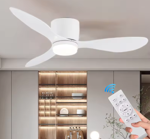 Maliben | Modern Ceiling Fan With Remote Control And Led Lighting