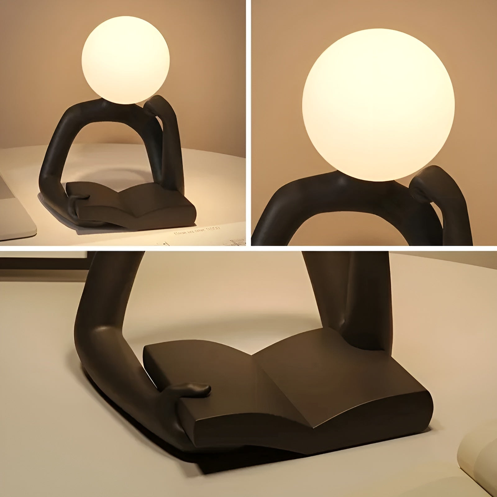 Maliben | Luxlume Refined Designer Table Lamp – Modern Art With Atmospheric Lighting