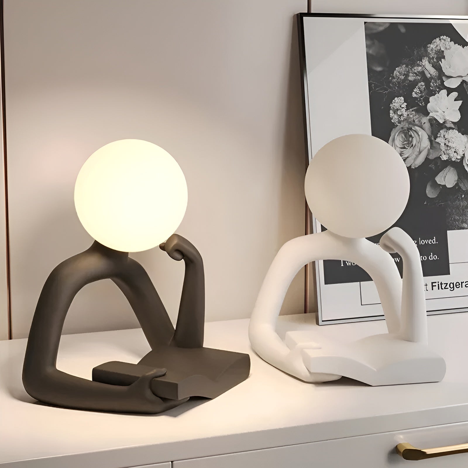 Maliben | Luxlume Refined Designer Table Lamp – Modern Art With Atmospheric Lighting