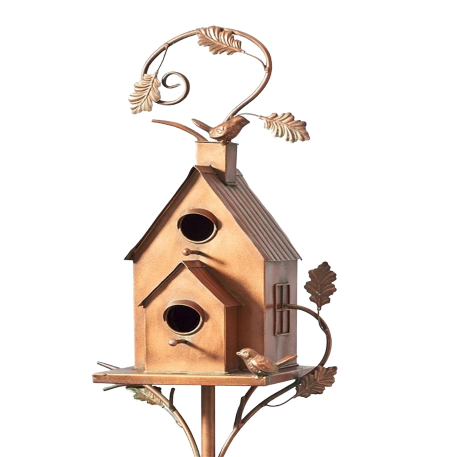 Maliben | Metal Art Birdhouse On Garden Stake - Feathernest