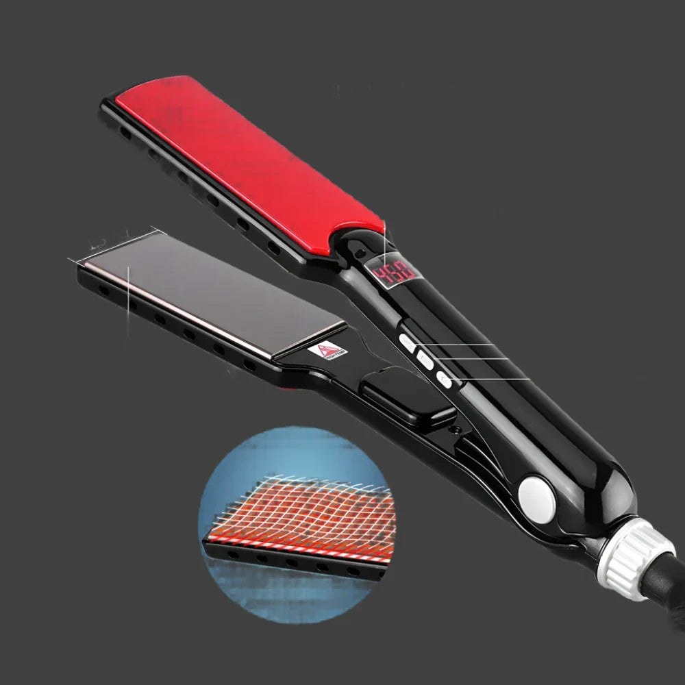 Maliben | Straightener Titanea Pro | Width Nano-Titanium Plates | 50–249 °C | Led Display & Dual Voltage | 25×4.3×3.5 Cm