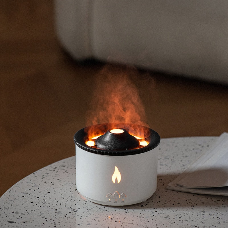 Maliben | Volcanic Flame Air Humidifier Night Lamp