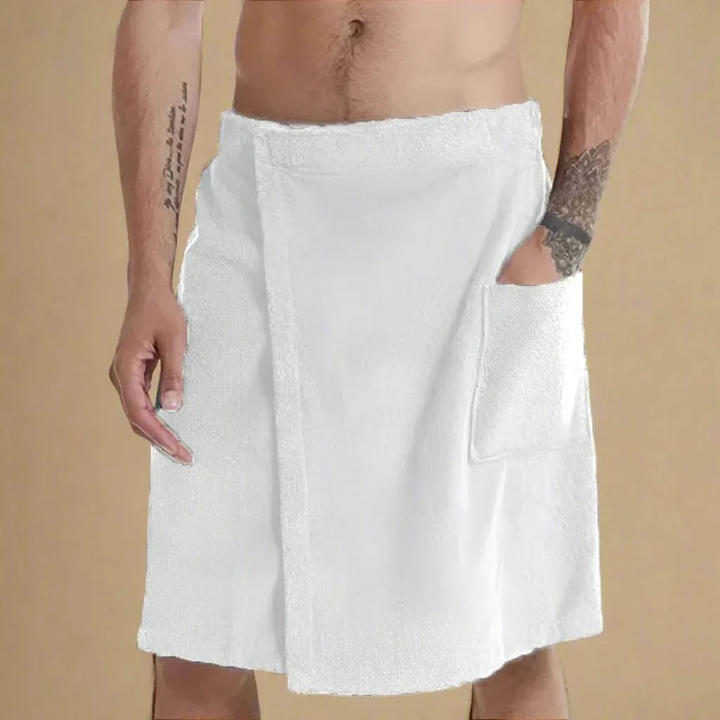 Maliben | Portable Bath Towel Robe – Soft & Versatile Bath Towel With Pockets For Sauna, Beach & Fitness