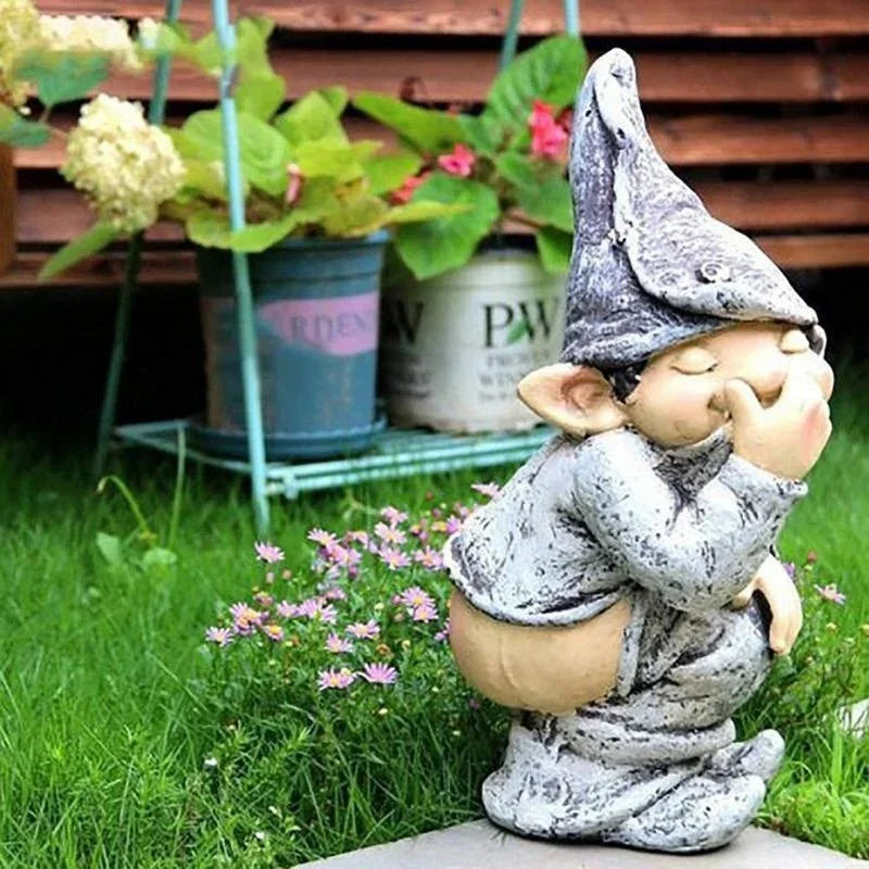 Maliben | Funny Gnome Figurine Made Of Resin For Garden And Lawn
