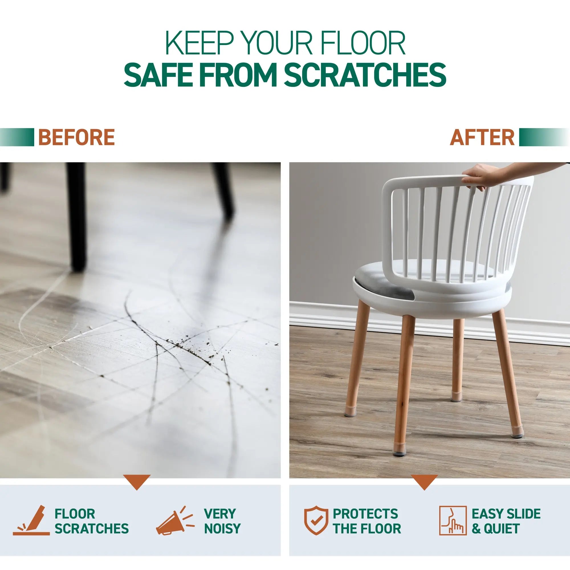 Maliben | Silicone Furniture Chair Leg Floor Protector