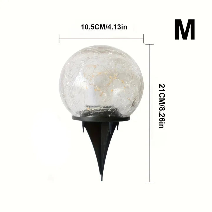 Maliben | Solar-Powered Glass Ball Magical Garden Light