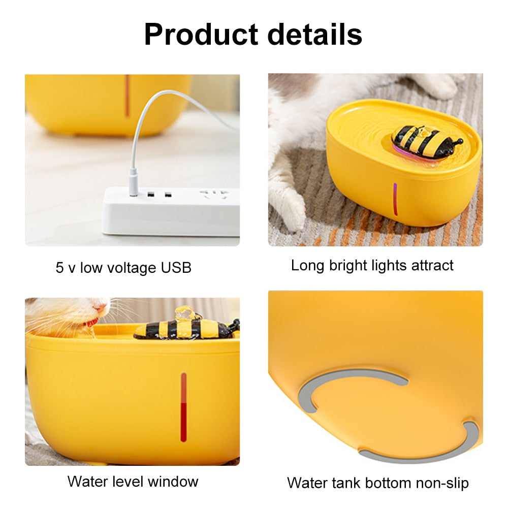 Maliben | Honey Flow Pet Automatic Water Fountain