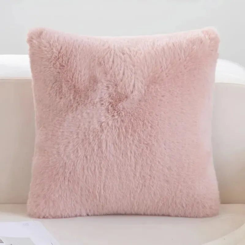 Maliben | Luxury Faux Rabbit Fur Cushion Cover For Stylish Interiors