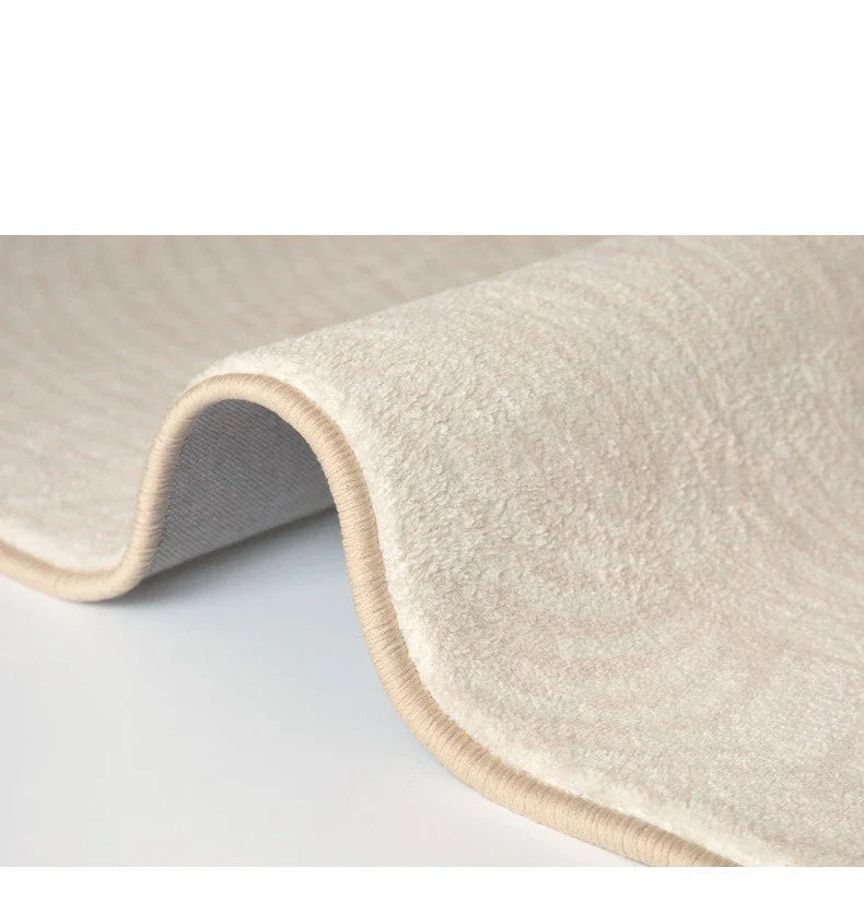 Maliben | Japanese Minimalistic Soft Rug Non-Slip High Pile Carpet Living And Bedroom
