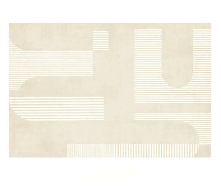 Maliben | Japanese Minimalist Plush Area Rug Non-Slip For Bedroom And Living Room