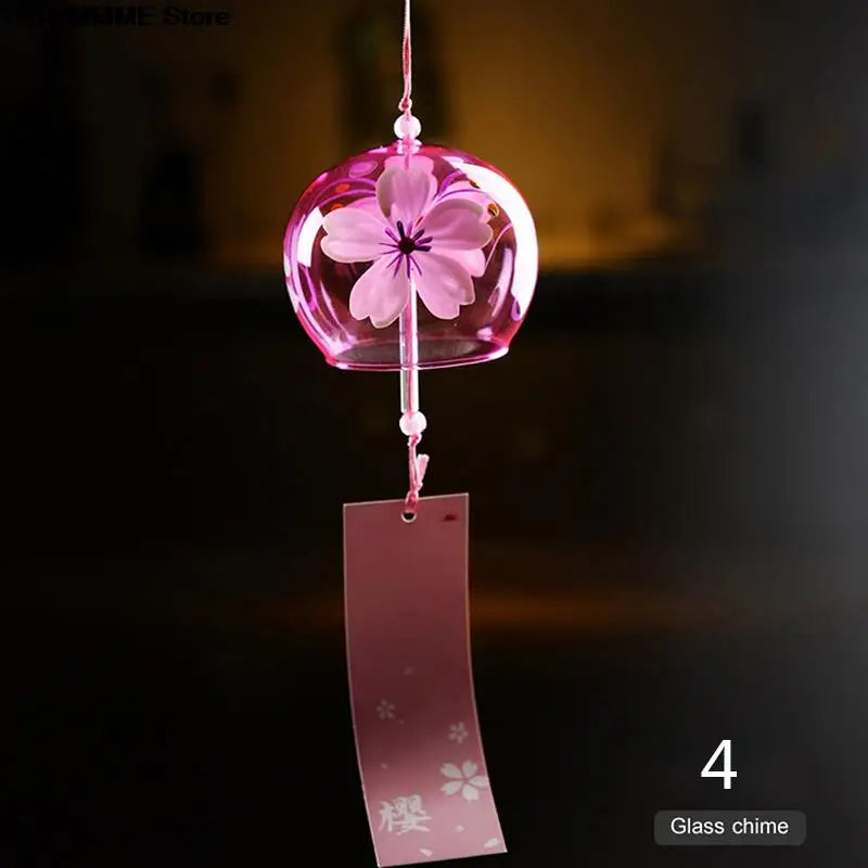 Maliben | Yumeko Glass Wind Chime | Japanese Style | Handcrafted | Clear Sound | Decorative Pendant